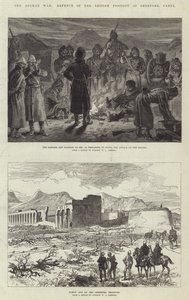Det afghanska kriget, försvar av den brittiska positionen i Sherpore, Cabul av Sir John Charles Robinson