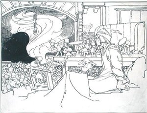 The Furious Host, illustration från 