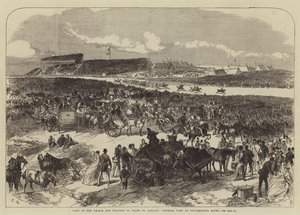 Besök av prinsen och prinsessan av Wales i Irland, General View of Punchestown Races