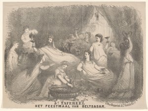 Scen från pjäsen Belshazzar