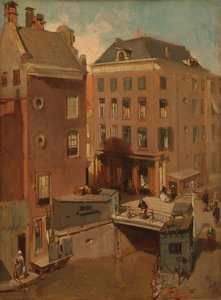 Osjessluis nära Kalverstraat i Amsterdam