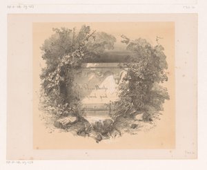Titel på vägg i landskap Titelsida för: Jacques Collin de Plancy, La Reine Berthe au grand pied, 1842 av Charles Rochussen