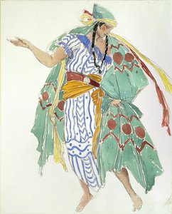 Kostymdesign för en dansare, c1850-1880