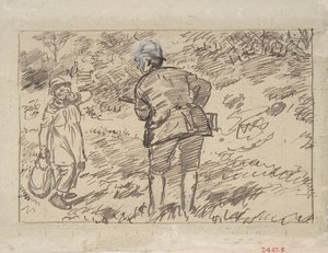 En tillrättavisning, 1870-1891. av Charles Samuel Keene