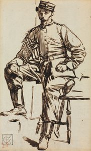Charles Keene som volontär av Charles Samuel Keene