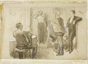 Officer och ordningsman av Charles Samuel Keene