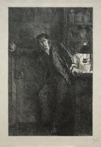 Kappan med pälsfodret av Charles Samuel Keene