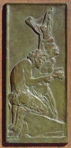 Nymf och Satyr, ca 1930 (brons) (se även 165266)