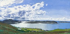 Beyond Altandhu, 2011 (olja på duk) av Charles Simpson