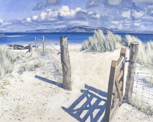 Gate to the North Beach, 2013 (olja på duk) av Charles Simpson