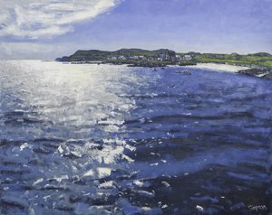 Iona Light, 2017 (olja på duk) av Charles Simpson
