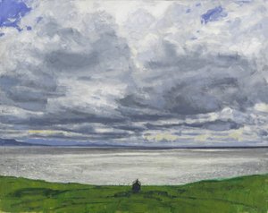 North West Coast, 2017 (olja på duk) av Charles Simpson