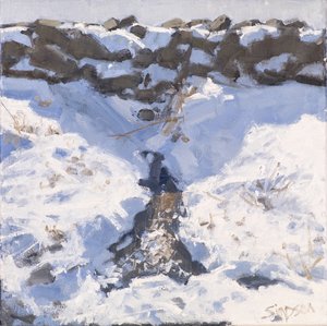 Roadside Snow, 2016 (olja på duk)
