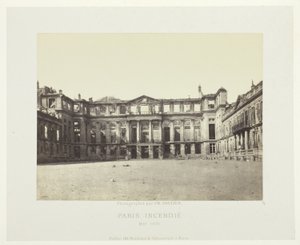 Paris Fire (fasad av Palais de Saint-Cloud), från serien "Paris Incendié"