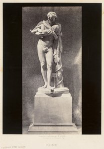 Silenus som håller barnet Dionysos, Louvren, Paris, ca. 1860-talet.