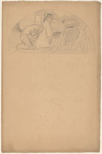 Studera för en Lunett av Charles Sprague Pearce