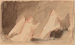 Studera för en panel av Charles Sprague Pearce