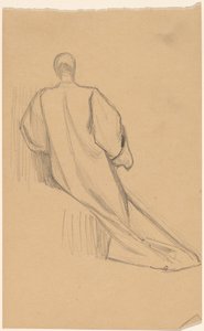 Studie av en figur bakifrån av Charles Sprague Pearce