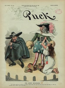 The Cuban Melodrama, 1896 (kromolitografi) av Charles Taylor