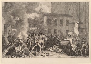 Stormningen av Bastiljen, 14 juli 1789 av Charles Thevenin