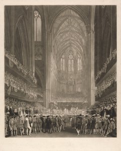 Kroningen av kung Georg IV i Westminster Abbey av Charles Turner