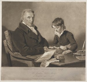 Francis Noel Clark Mundy och hans sonson, William av Charles Turner