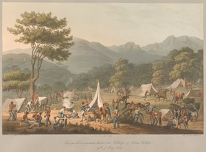 10:e truppen slog läger nedanför byn Villa Velha den 19 maj 1811