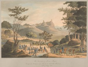Nr 9 Gränsområdet vid Pina Macor. Portugisiska trupper på marsch mot Costello Branco, den 18 maj 1811