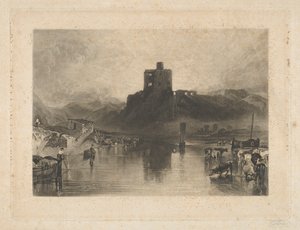 Norham Castle, vid floden Tweed av Charles Turner