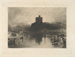 Norham Castle, vid floden Tweed av Charles Turner