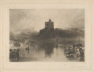 Norham Castle, vid floden Tweed av Charles Turner