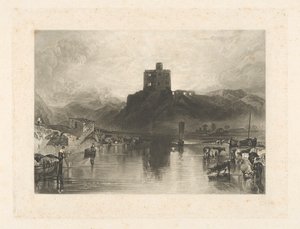 Norham Castle, vid floden Tweed av Charles Turner
