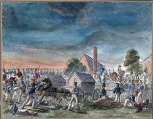 Mötet mellan hertigen av Wellington och prins Bluecher av Charles Turner Warren