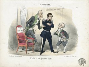Illustration av Charles Vernier (? -1887) i Le Charivari av Charles Vernier