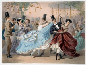 Mabille Ball Lithograph av Charles Vernier (1831-1887) 1800-talets Paris, Musee Carnavalet av Charles Vernier