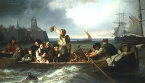 Emigration till Amerika, 1800-talet av Charles Volkmar