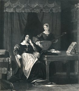 Drottning Katherine kung Henrik VIII, c1870 av Charles W. Sharpe