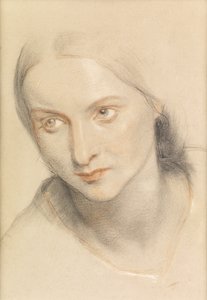 Studie av en kvinnas huvud, 1894 av Charles West Cope