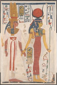 Drottning Nefertari leds av Isis, ca. 1279-1213 f.Kr.