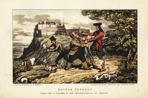 Engelska turister som jagar i Skottlands högland av Charles Williams