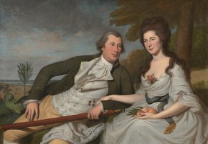 Benjamin och Eleanor Ridgely Laming av Charles Willson Peale