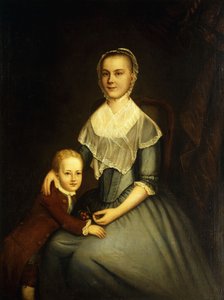 Porträtt av Mrs Arbuckle och Son, av Charles Willson Peale