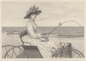 Untitled (Kvinna i en vagn) av Charles X. Harris