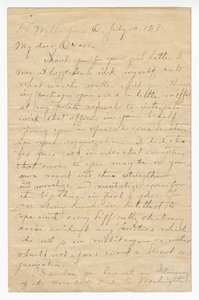 Brev till Oscar W. Price från överste Charles Young, 14 juli 1918. av Charles Young