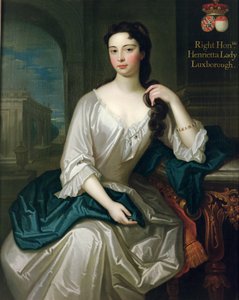 Porträtt av Henrietta, dotter till Henry, 1:e Viscount St. John, gifte sig 1727 med Robert Knight, skapade Baron Luxborough av Shannon 1745