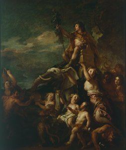 Bacchus triumf, av Charles de la Fosse (1636-1716)