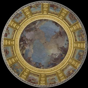 Saint Louis in Glory. 1702-1707 (fresco) av Charles de la Fosse