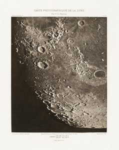 Carte photographique de la lune, planche X.A (Fotografisk karta över månen, plansch X.A),7 oktober av Charles le Morvan