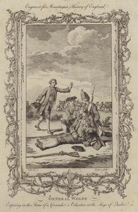 General Wolfes död vid belägringen av Quebec av Charles the Elder Grignion