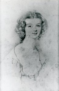Porträtt av Ellen Nussey (penna på papper)